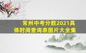 常州中考分数2021具体时间查询表图片大全集