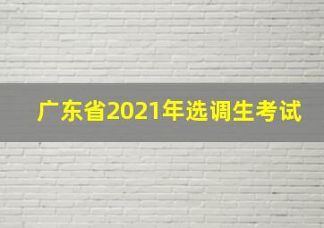 广东省2021年选调生考试