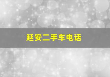 延安二手车电话