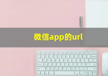 微信app的url