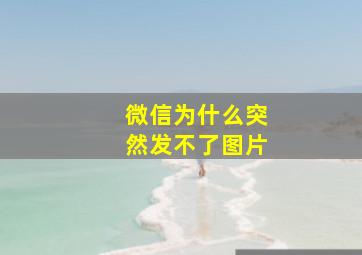 微信为什么突然发不了图片