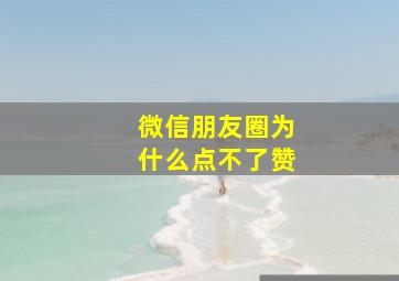 微信朋友圈为什么点不了赞