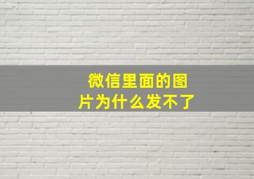 微信里面的图片为什么发不了