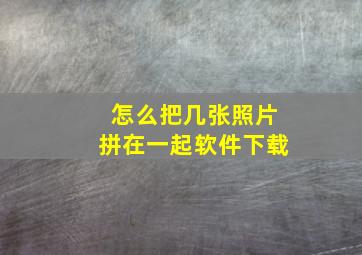 怎么把几张照片拼在一起软件下载