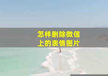 怎样删除微信上的表情图片