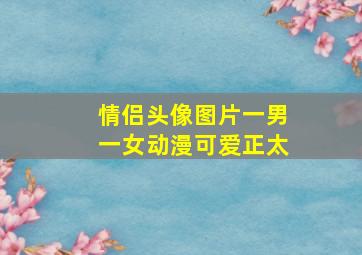 情侣头像图片一男一女动漫可爱正太