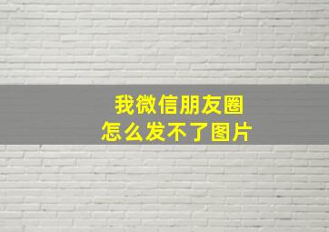 我微信朋友圈怎么发不了图片