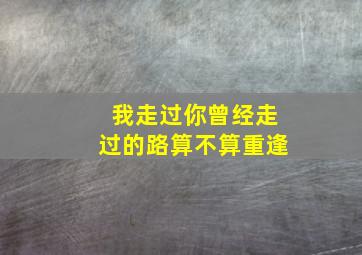 我走过你曾经走过的路算不算重逢