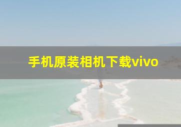 手机原装相机下载vivo