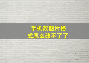 手机改图片格式怎么改不了了