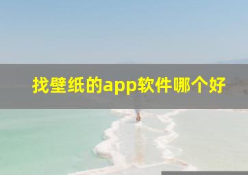 找壁纸的app软件哪个好