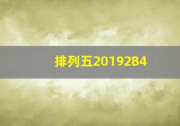 排列五2019284