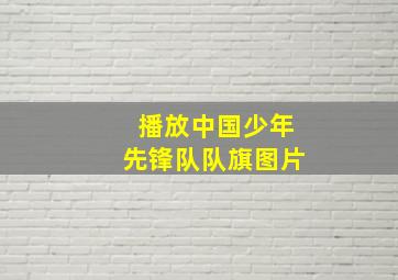 播放中国少年先锋队队旗图片