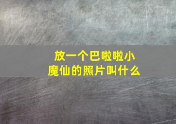 放一个巴啦啦小魔仙的照片叫什么