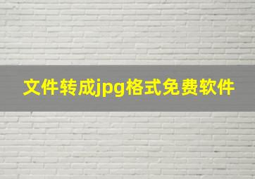 文件转成jpg格式免费软件