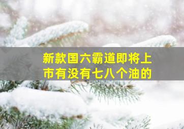 新款国六霸道即将上市有没有七八个油的