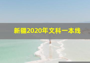 新疆2020年文科一本线