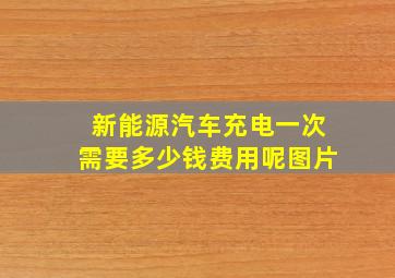 新能源汽车充电一次需要多少钱费用呢图片