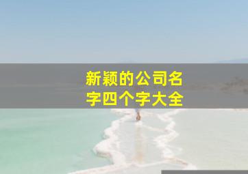 新颖的公司名字四个字大全