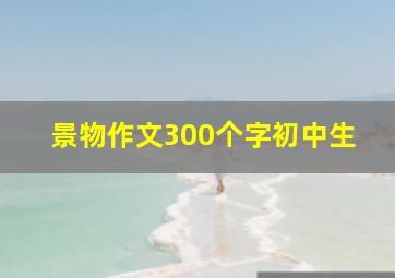 景物作文300个字初中生