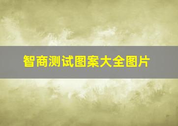 智商测试图案大全图片