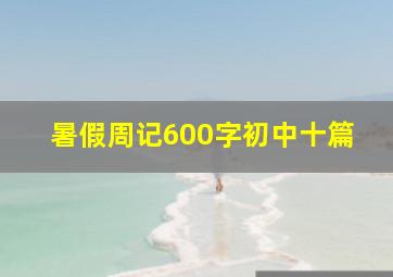 暑假周记600字初中十篇