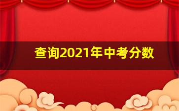 查询2021年中考分数