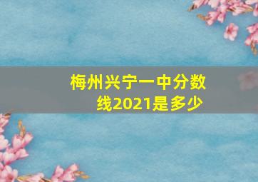 梅州兴宁一中分数线2021是多少