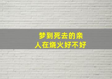 梦到死去的亲人在烧火好不好