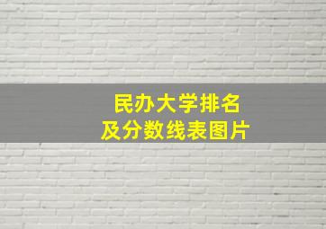 民办大学排名及分数线表图片