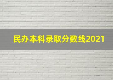 民办本科录取分数线2021