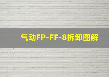 气动FP-FF-8拆卸图解