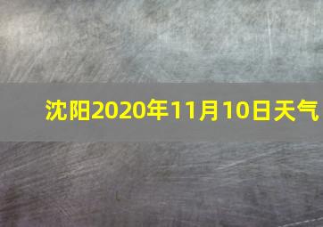 沈阳2020年11月10日天气