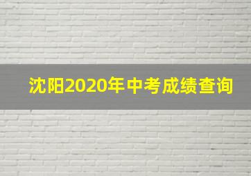 沈阳2020年中考成绩查询