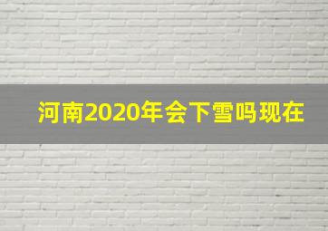 河南2020年会下雪吗现在