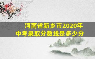 河南省新乡市2020年中考录取分数线是多少分