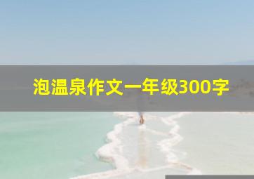 泡温泉作文一年级300字