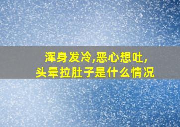 浑身发冷,恶心想吐,头晕拉肚子是什么情况