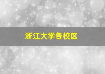 浙江大学各校区