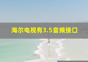 海尔电视有3.5音频接口