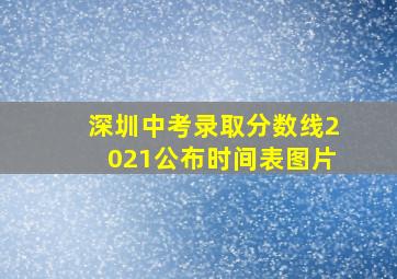 深圳中考录取分数线2021公布时间表图片