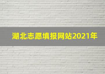 湖北志愿填报网站2021年