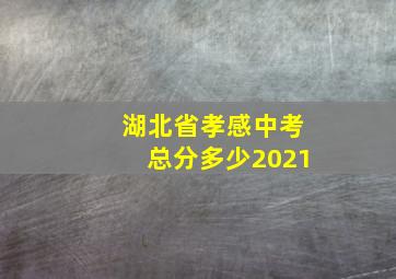 湖北省孝感中考总分多少2021