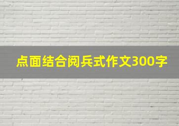 点面结合阅兵式作文300字