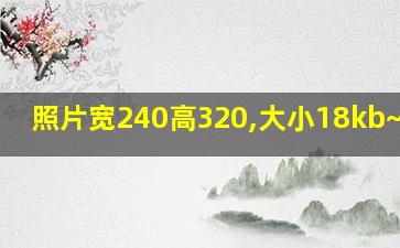 照片宽240高320,大小18kb~20kb