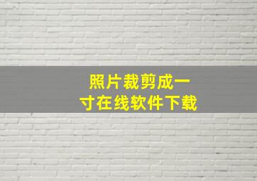 照片裁剪成一寸在线软件下载