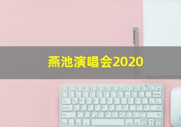 燕池演唱会2020