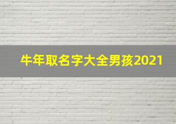 牛年取名字大全男孩2021