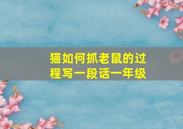 猫如何抓老鼠的过程写一段话一年级