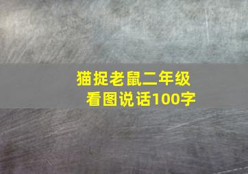 猫捉老鼠二年级看图说话100字